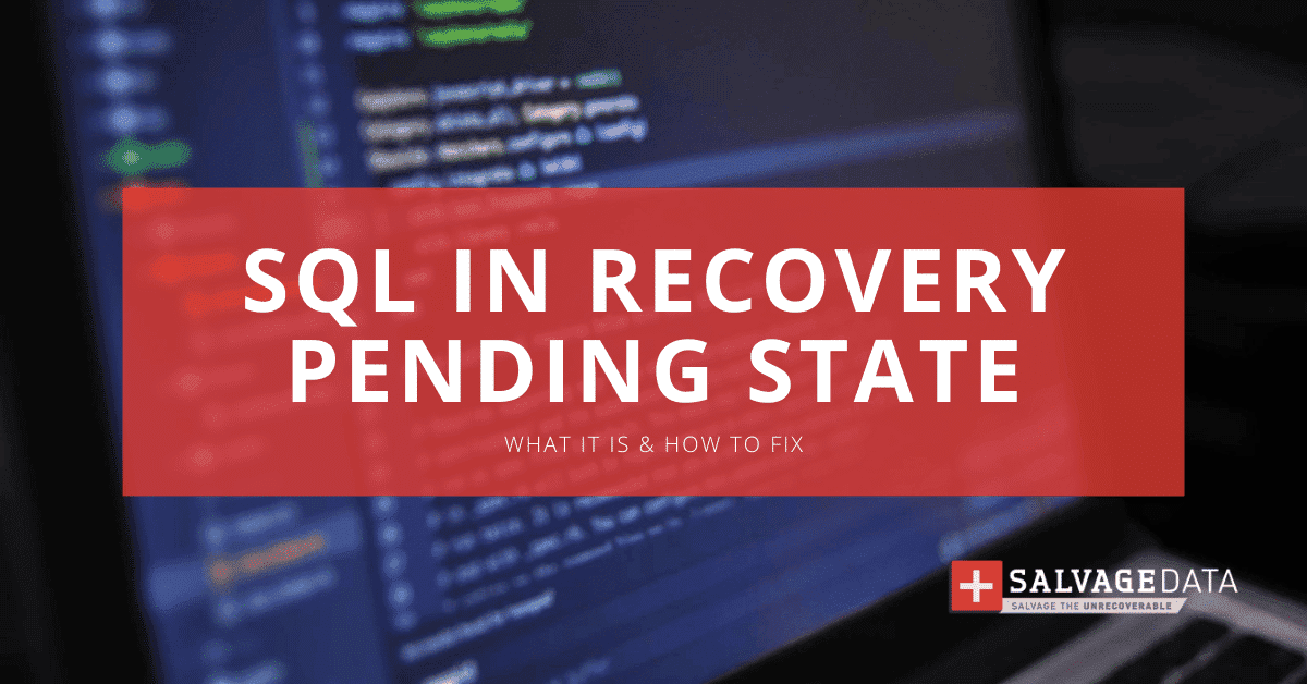 How to Fix Recovery Pending State in SQL Server Database