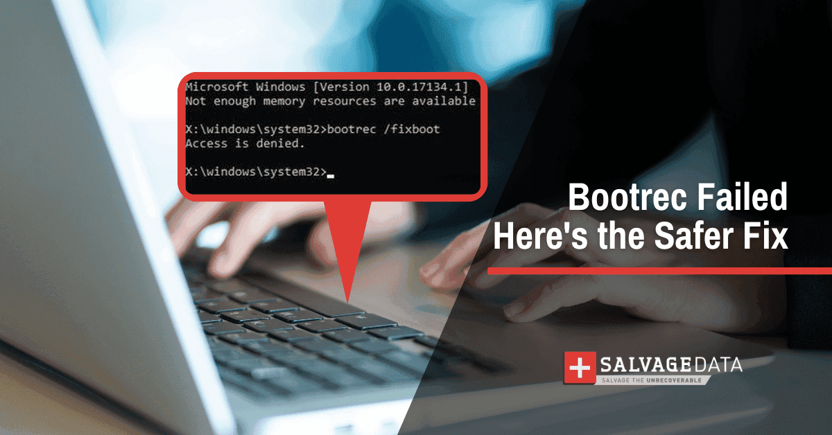 Bootrec /Fixboot Access Is Denied: How to Fix It