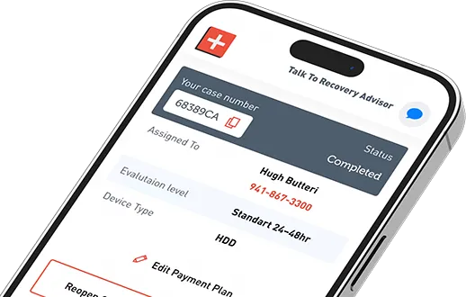SalvageData on mobile phone