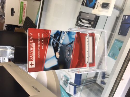 SalvageData data recovery drop-off box inside the location at 224 Arkansas Blvd, Texarkana, AR 71854