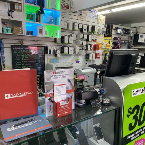 SalvageData data recovery drop-off box inside the location at 4512 Whittier Blvd, East Los Angeles, CA 90022