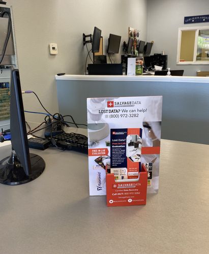 SalvageData data recovery drop-off box inside the location at 4425 Treat Blvd e, Concord, CA 94521