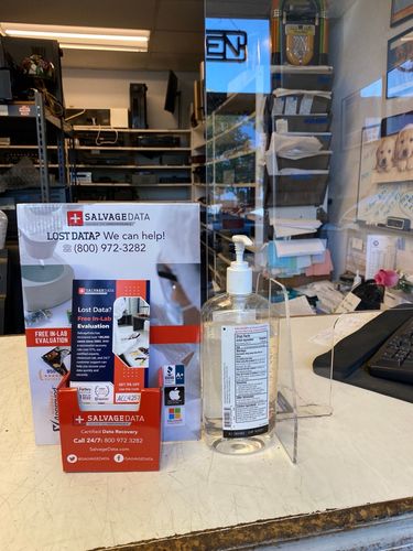 SalvageData data recovery drop-off box inside the location at 1946 Mt Diablo Blvd B, Walnut Creek, CA 94596