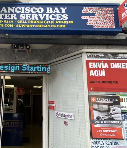 Exterior of the SalvageData location at 4830 Mission St, San Francisco, CA 94112