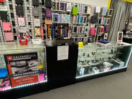 SalvageData data recovery drop-off box inside the location at 211 Peabody Rd c, Vacaville, CA 95687