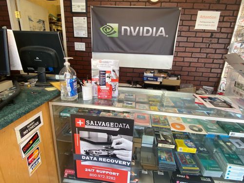 SalvageData data recovery drop-off box inside the location at 1930 28th St, Sacramento, CA 95816