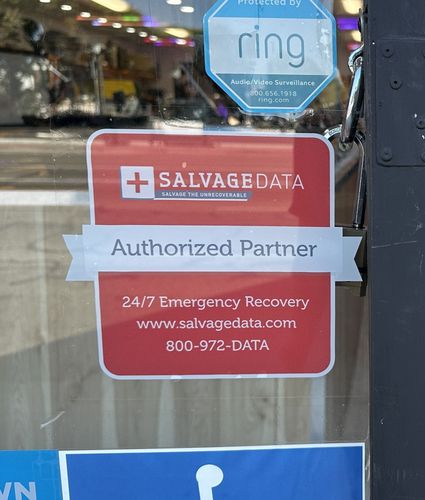 Exterior of the SalvageData location at 6433 Topanga Canyon Blvd, Canoga Park, CA 91303
