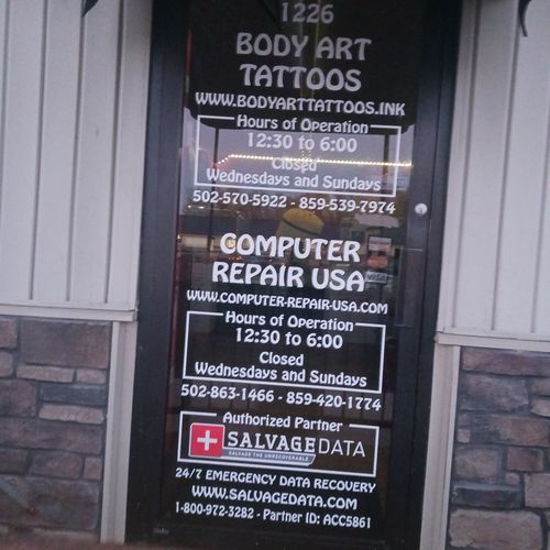 Exterior of the SalvageData location at 1226 Paris Pike, Georgetown, KY 40324