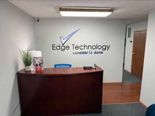 SalvageData data recovery drop-off box inside the location at 635 Park Meadow Rd. Ste 105, Westerville, OH 43081