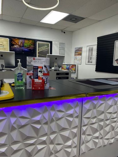 SalvageData data recovery drop-off box inside the location at 909 W Spring Creek Pkwy, Plano, TX 75023