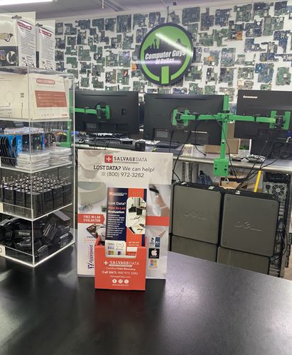 SalvageData data recovery drop-off box inside the location at 616 W Jefferson Blvd, Dallas, TX 75208