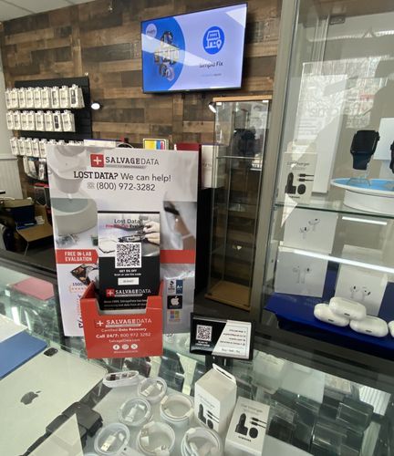 SalvageData data recovery drop-off box inside the location at 3206 W 55th St, Chicago, IL 60632