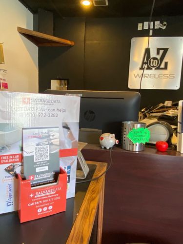 SalvageData data recovery drop-off box inside the location at 1930 S Coast Hwy UNIT 101, Oceanside, CA 92054
