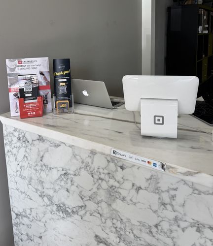 SalvageData data recovery drop-off box inside the location at 5600 Kirby Dr, Houston, TX 77005