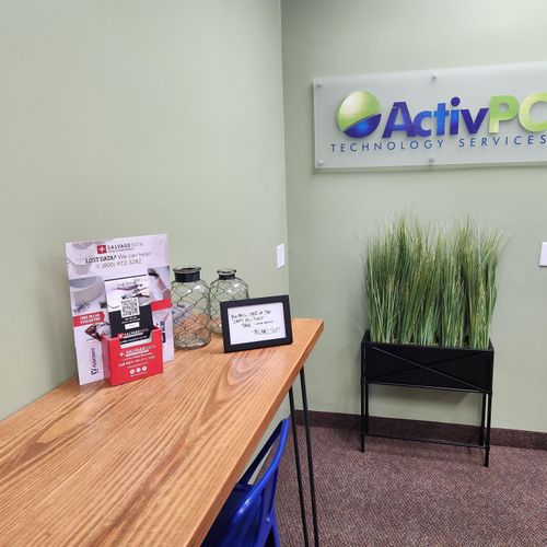 SalvageData data recovery drop-off box inside the location at 2868 Westway Dr B, Brunswick, OH 44212