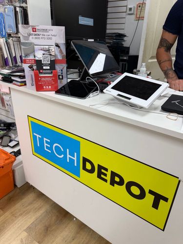 SalvageData data recovery drop-off box inside the location at 505 Saddle River Rd, Saddle Brook, NJ 07663