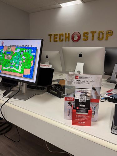 SalvageData data recovery drop-off box inside the location at 225 US-46 west, 2c, Totowa, NJ 07512