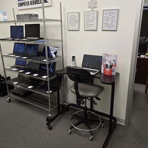 SalvageData data recovery drop-off box inside the location at 5455 W 86th St #125, Indianapolis, IN 46268
