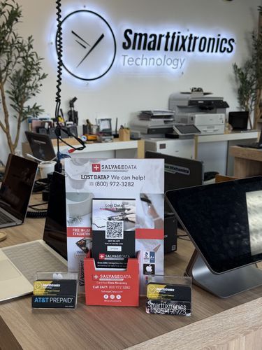 SalvageData data recovery drop-off box inside the location at 7107 Collins Ave, Miami Beach, FL 33141