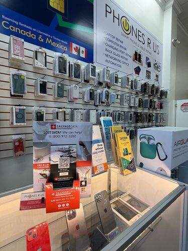 SalvageData data recovery drop-off box inside the location at 2790 Stirling Rd #6, Hollywood, FL 33020
