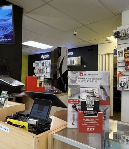 SalvageData data recovery drop-off box inside the location at 1 N Chelsea Aveb, Atlantic City, NJ 08401