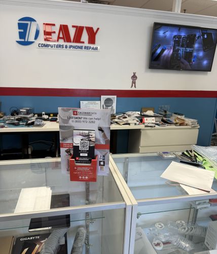SalvageData data recovery drop-off box inside the location at 3663 Hulmeville Rd, Bensalem, PA 19020