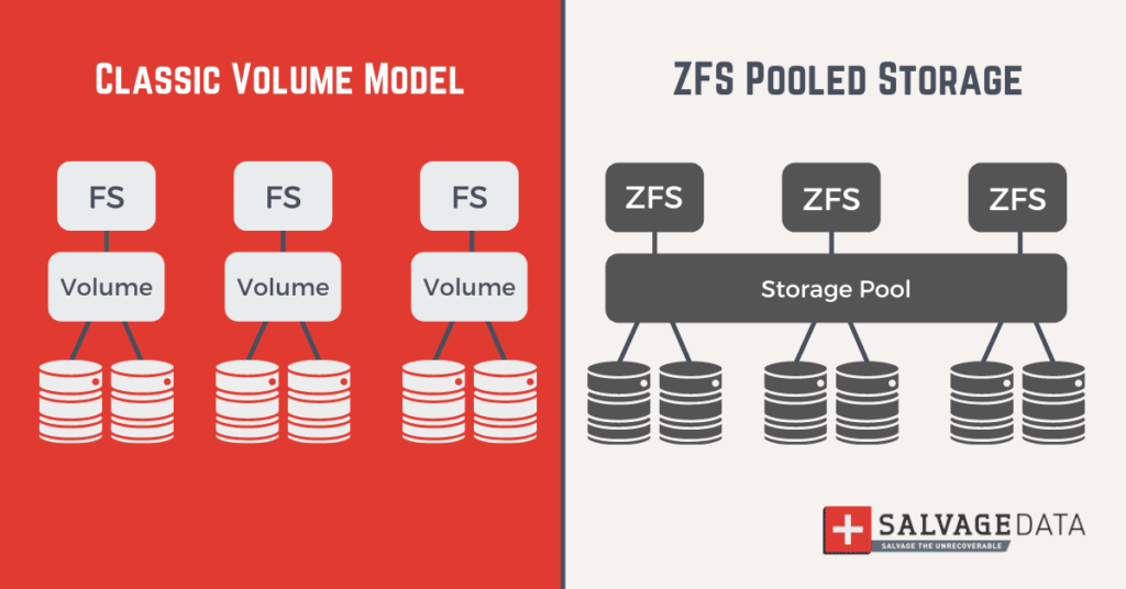 ZFS File System Data Storage