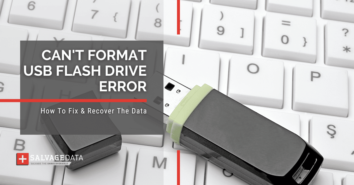 How To Fix Can't Format USB Flash Drive Error
