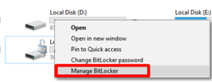 manage bitlocker