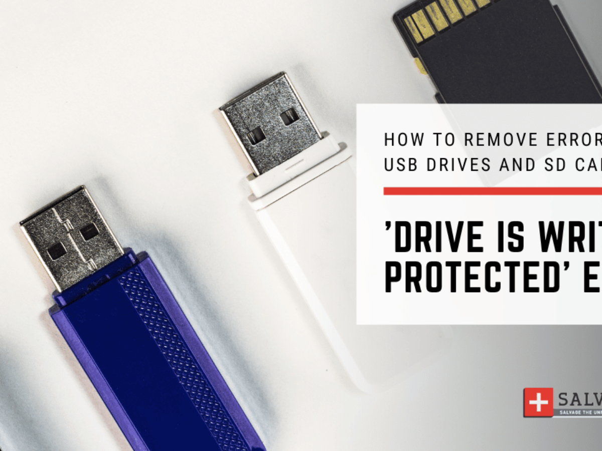 How to fix “Disk Is Write-Protected” Error for USB Drives & SD