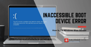 inaccessible boot device